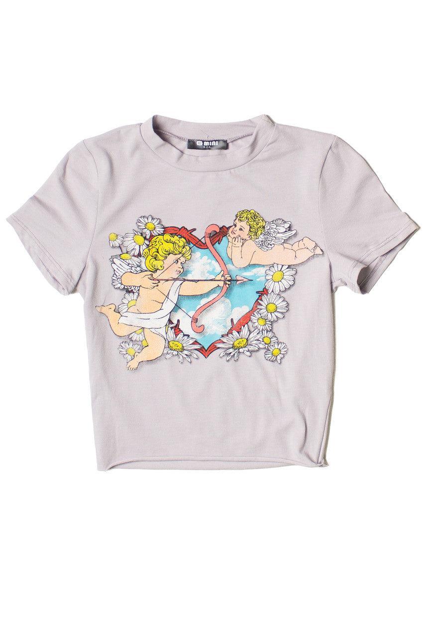 Gray Cherub Tee Product Image