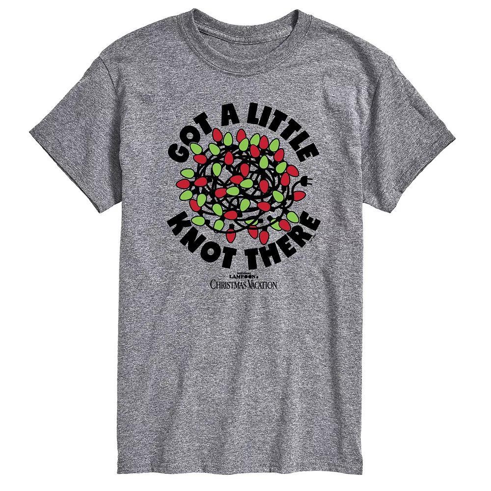 Mens Christmas Vacation A Little Knot Graphic Tee Grey Gray Product Image