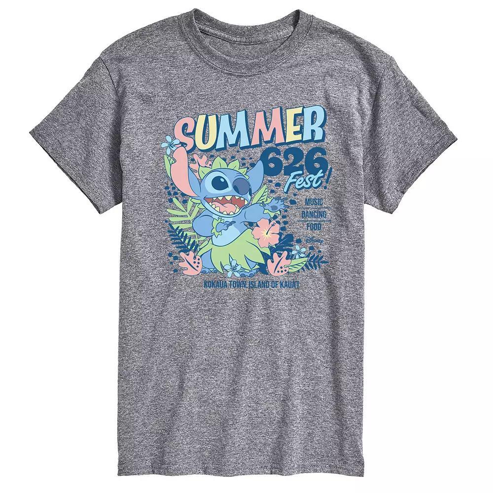 Disney's Lilo & Stitch Men's Summer 626 Fest Graphic Tee, Size: Small, Ivory Product Image