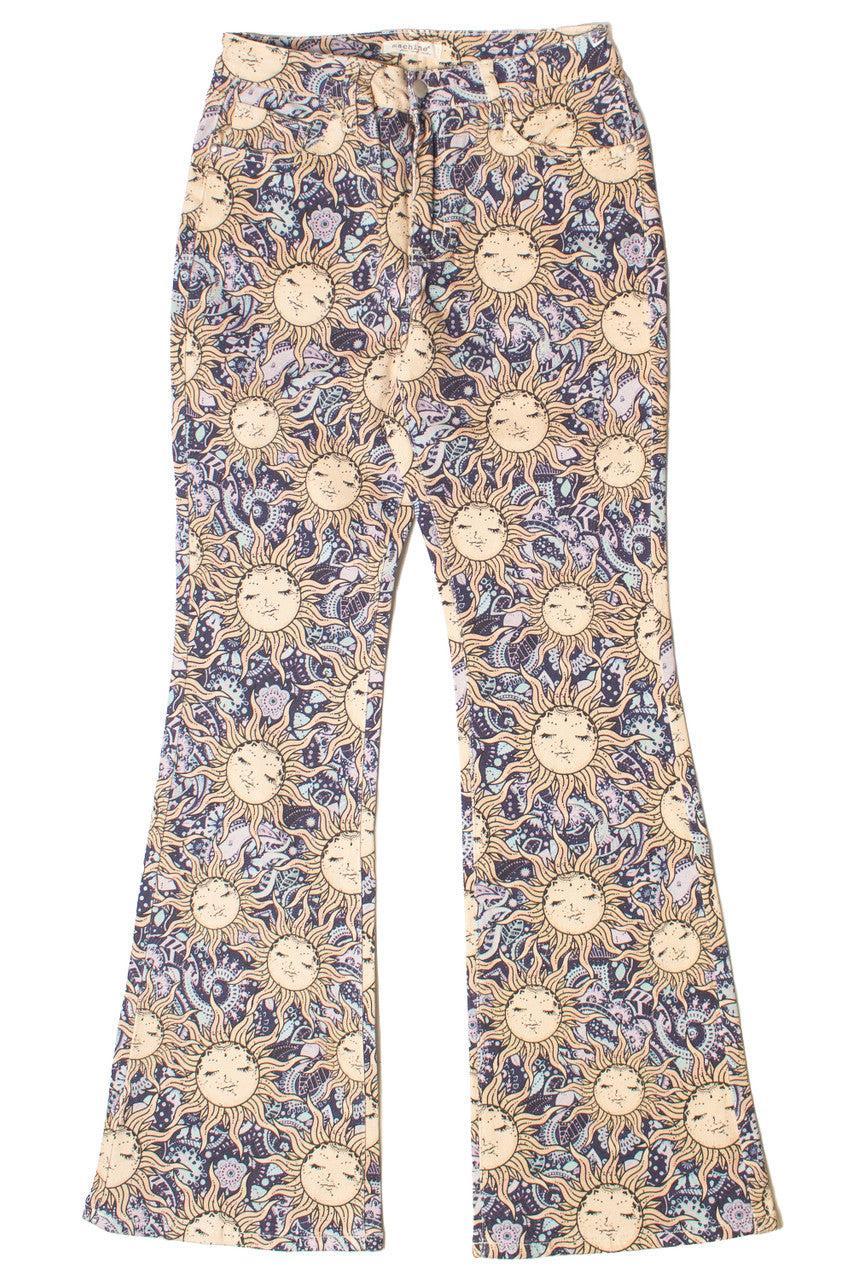 Celestial Paisley Flare Jeans Product Image