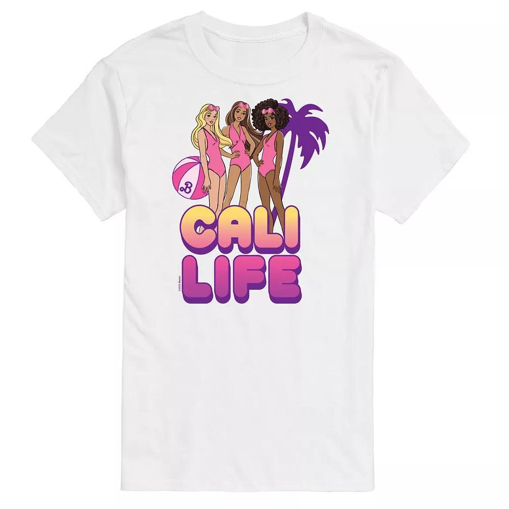 Big & Tall Barbie Cali Life Graphic Tee, Mens Product Image
