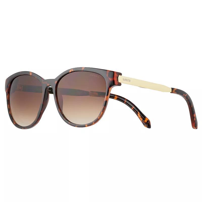 Womens Levis 56mm Modified Cat Eye Sunglasses, Green Product Image