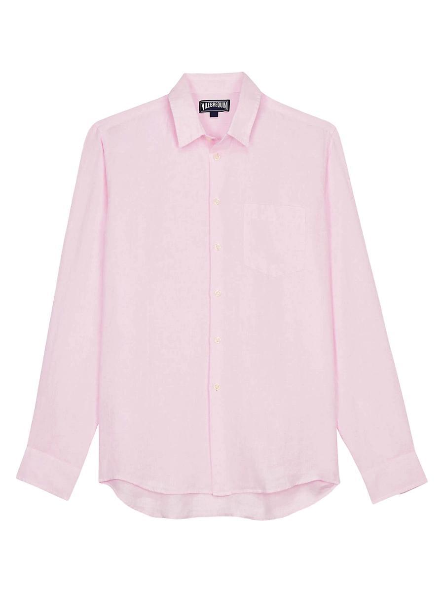 Vilebrequin Linen Solid Classic Fit Shirt Product Image
