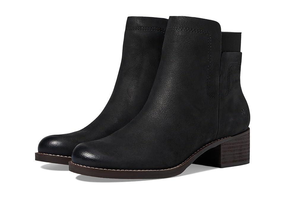 Lucky Brand Hirsi Leather Low Stack Heel Booties Product Image