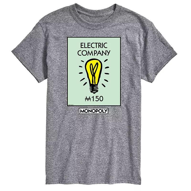 Big & Tall Monopoly Electric Company Graphic Tee, Mens Product Image