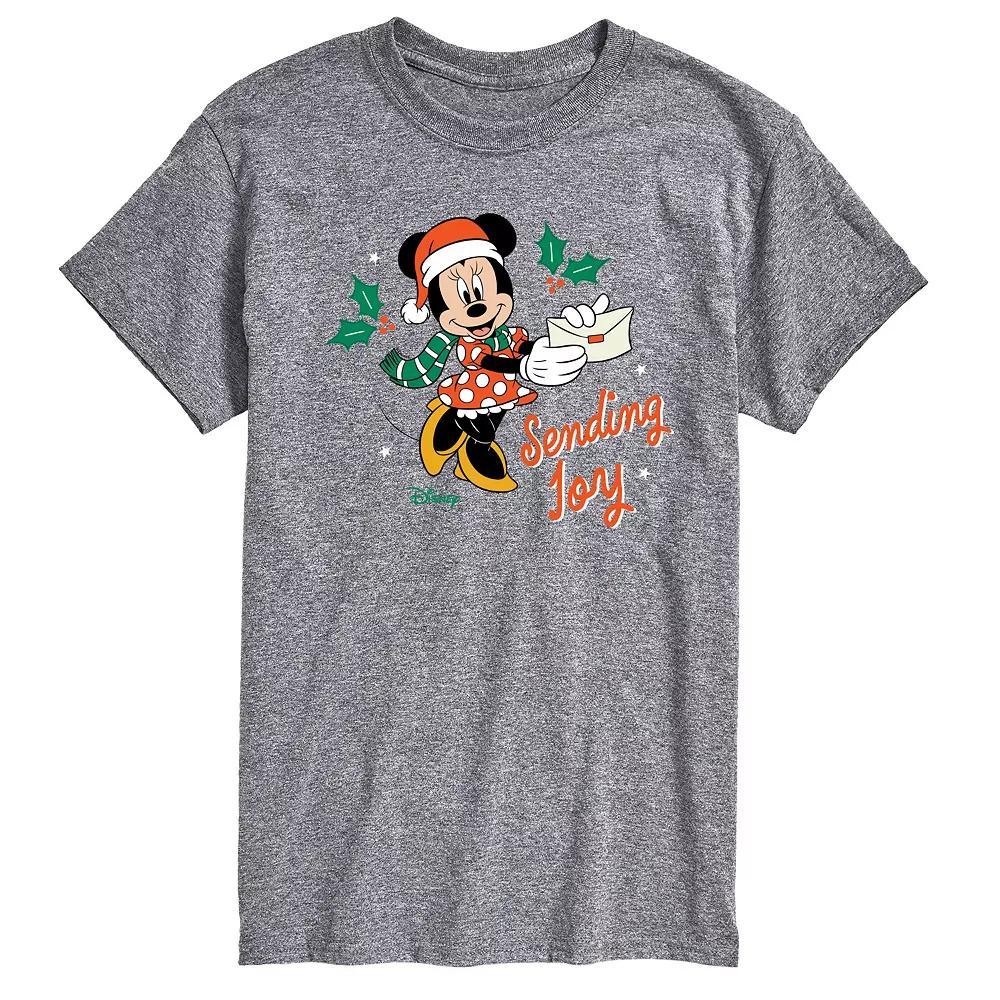 Disneys Minnie Mouse Big & Tall Sending Joy Graphic Tee, Mens Product Image