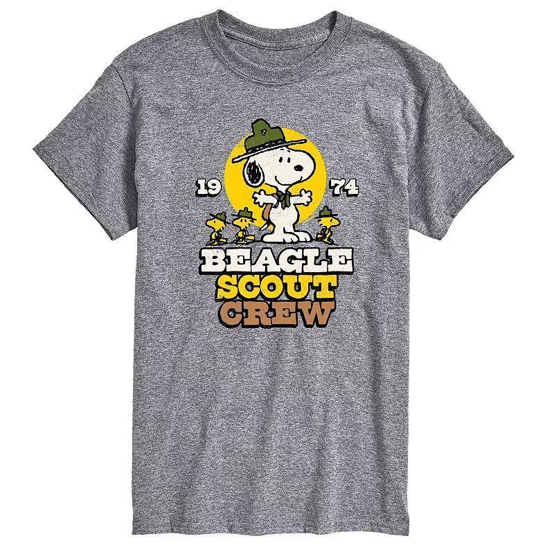 Mens Peanuts Beagle Scout Crew Graphic Tee Product Image