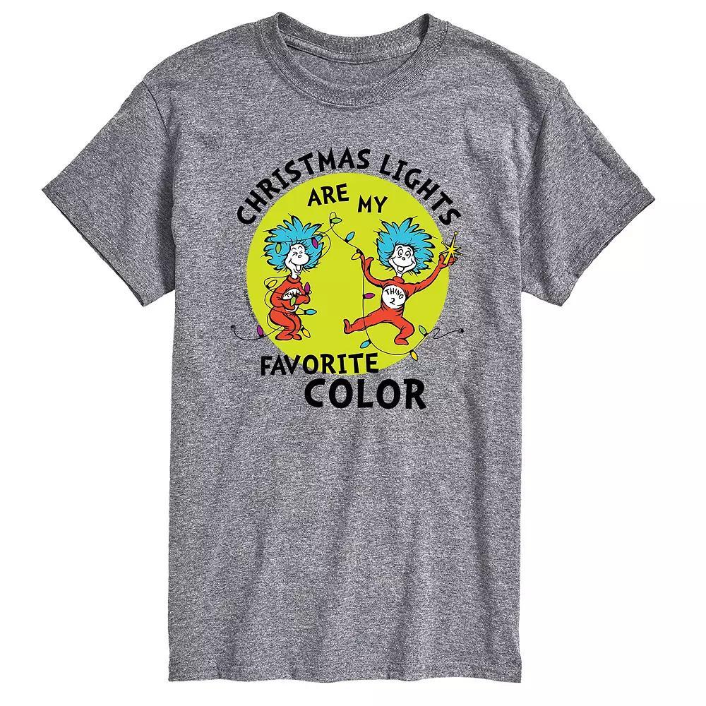 Mens Dr. Seuss Christmas Lights Tee Product Image