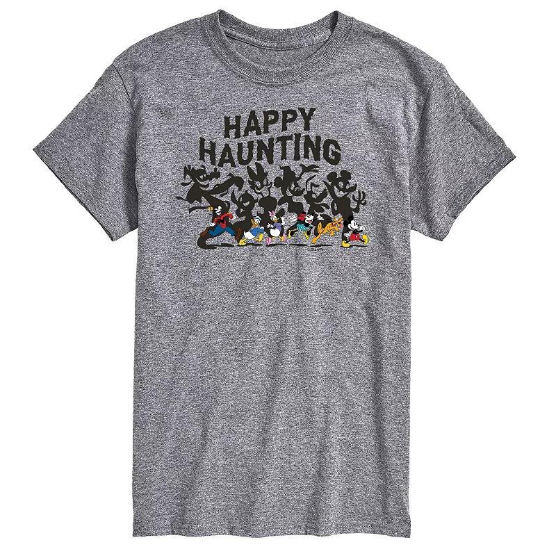 Disney's Mickey Mouse & Friends Men's Happy Haunting Graphic Tee, Size: Small, Gray Product Image