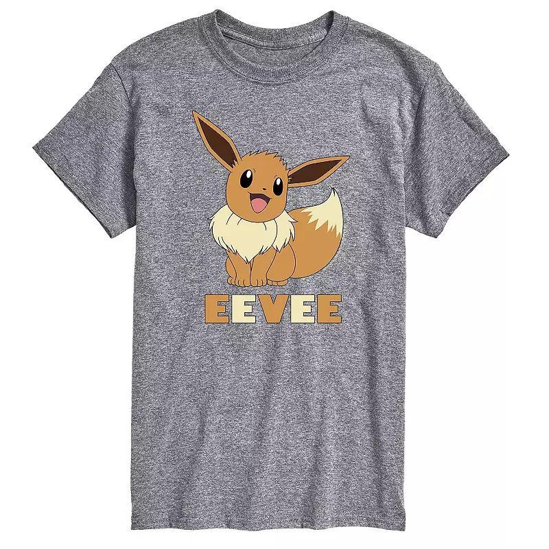 Men's Pokemon Eevee Tee, Size: XS, Gray Product Image