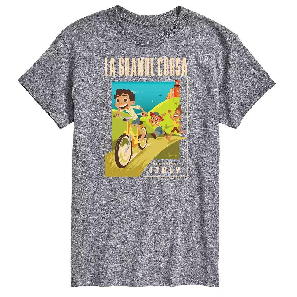 Disney / Pixars Luca Big & Tall La Grande Postcard Graphic Tee, Mens Product Image