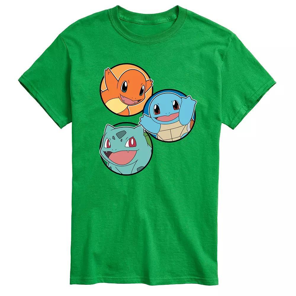 Mens Pokemon Squirtle Bulbasaur Charmander Graphic Tee Product Image