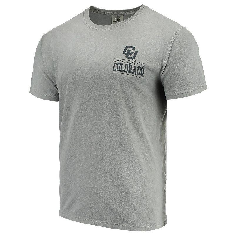 Men's Gray Colorado Buffaloes Comfort Colors Campus Icon T-Shirt, Size: XL, Grey Product Image