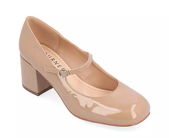 Journee Tru Comfort Foam™ Okenna Women's Heels, Size: 9 Wide, Beige Product Image