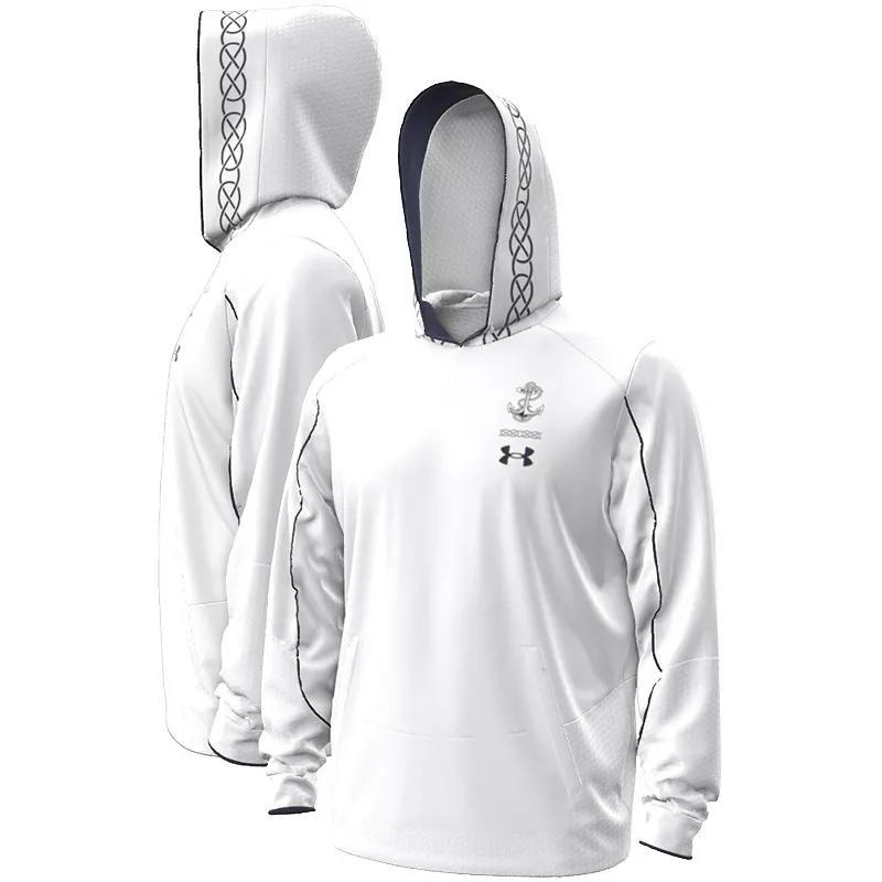 Mens Under Armour Navy Midshipmen 2023 Aer Lingus College Football Classic Fleece Pullover Hoodie Product Image