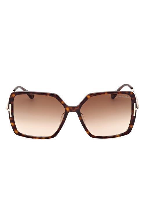 Womens Joanna 59MM Rectangular Sunglasses Product Image