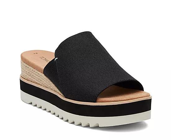 Toms Womens Diana Mule Platform Wedge Sandals Product Image