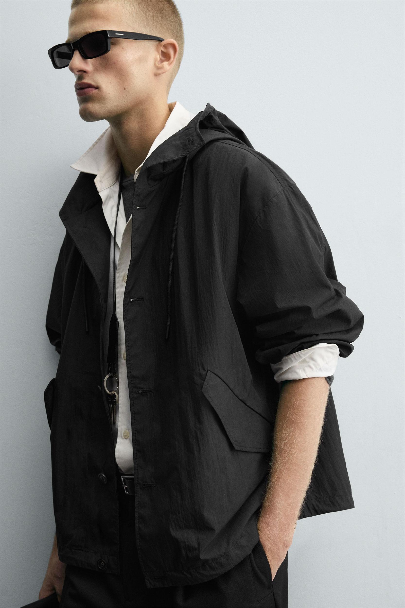 HOODED TECHNICAL JACKET Product Image