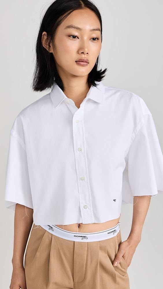 HOMMEGIRLS Oversized Crop Shirt | Shopbop Product Image