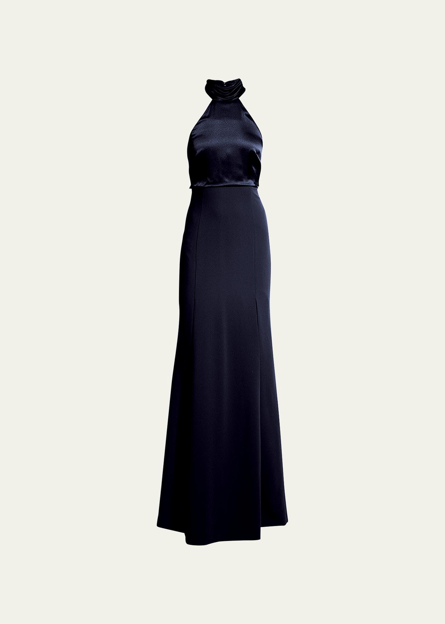 Womens Alexandra Turtleneck Halter Gown Product Image