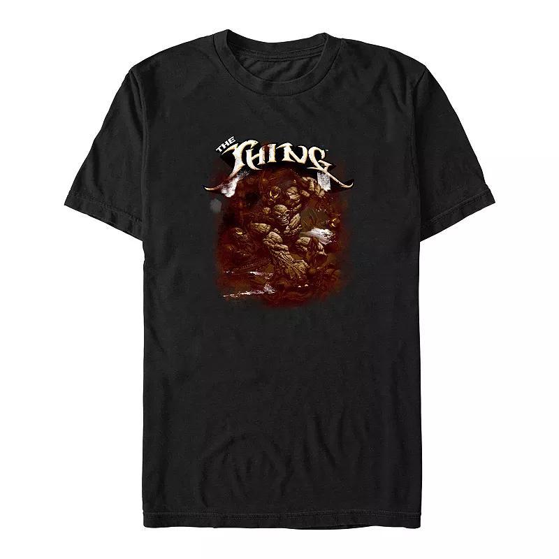 Big & Tall Marvel Fantastic Four The Thing Darkness Graphic Tee, Men's, Size: XL Tall, Black Product Image