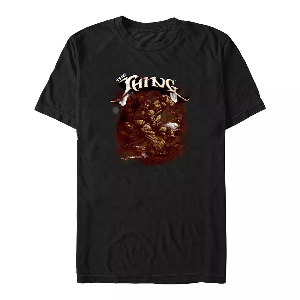 Big & Tall Marvel Fantastic Four The Thing Darkness Graphic Tee, Men's, Size: XL Tall, Black Product Image