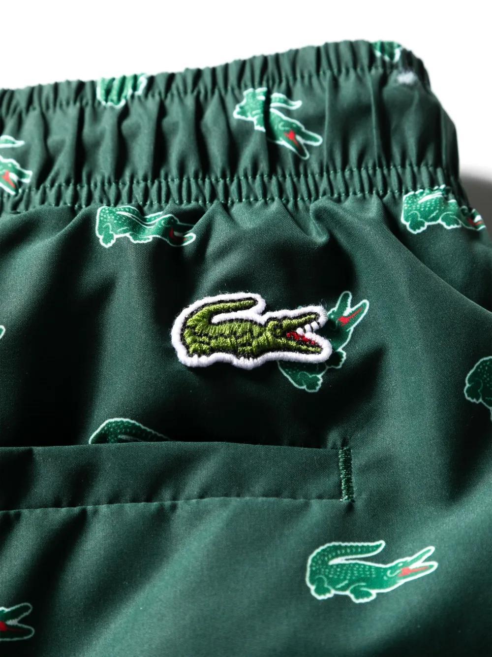 Crocodile-print drawstring swim shorts Product Image