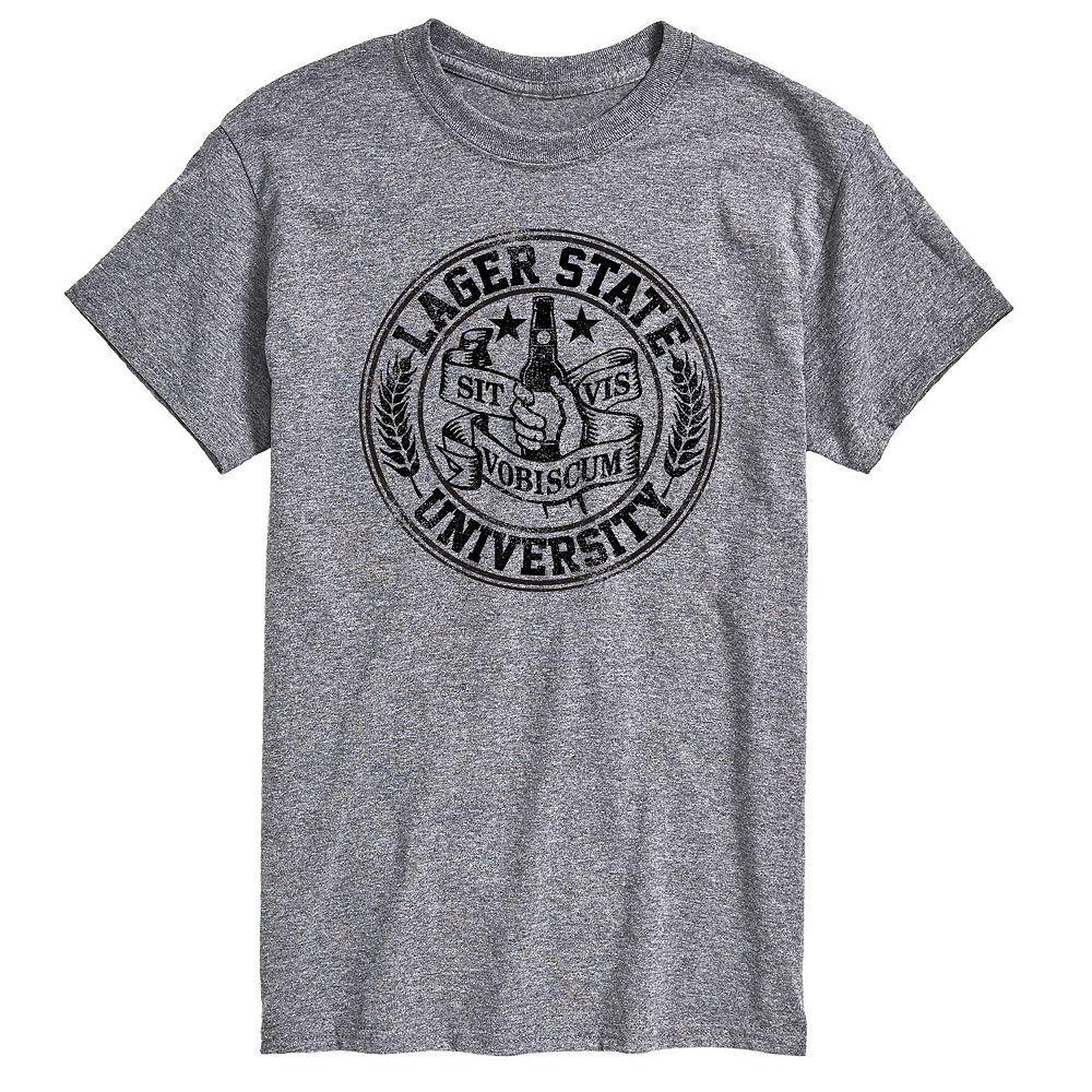 Men's Lager State Graphic Tee, Size: Small, Gray Product Image