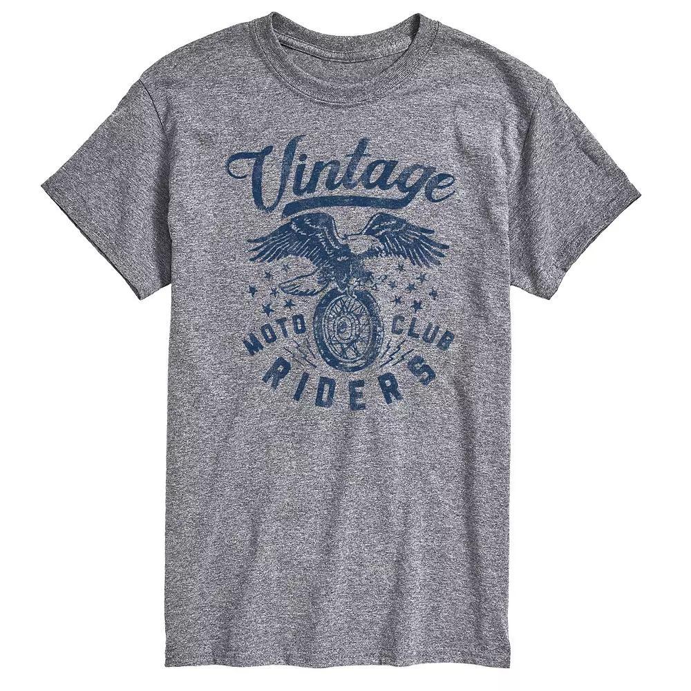 Big & Tall Vintage Moto Club Riders Tee, Mens Product Image