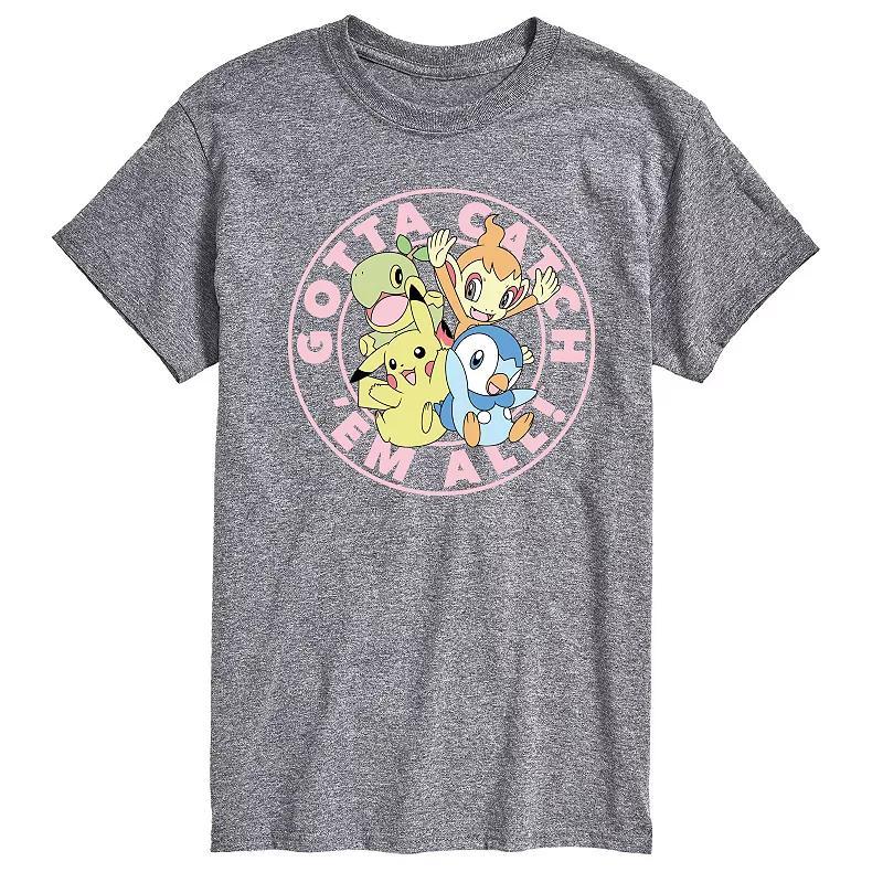 Mens Pokemon Gotta Catch Em All Graphic Tee Grey Gray Product Image