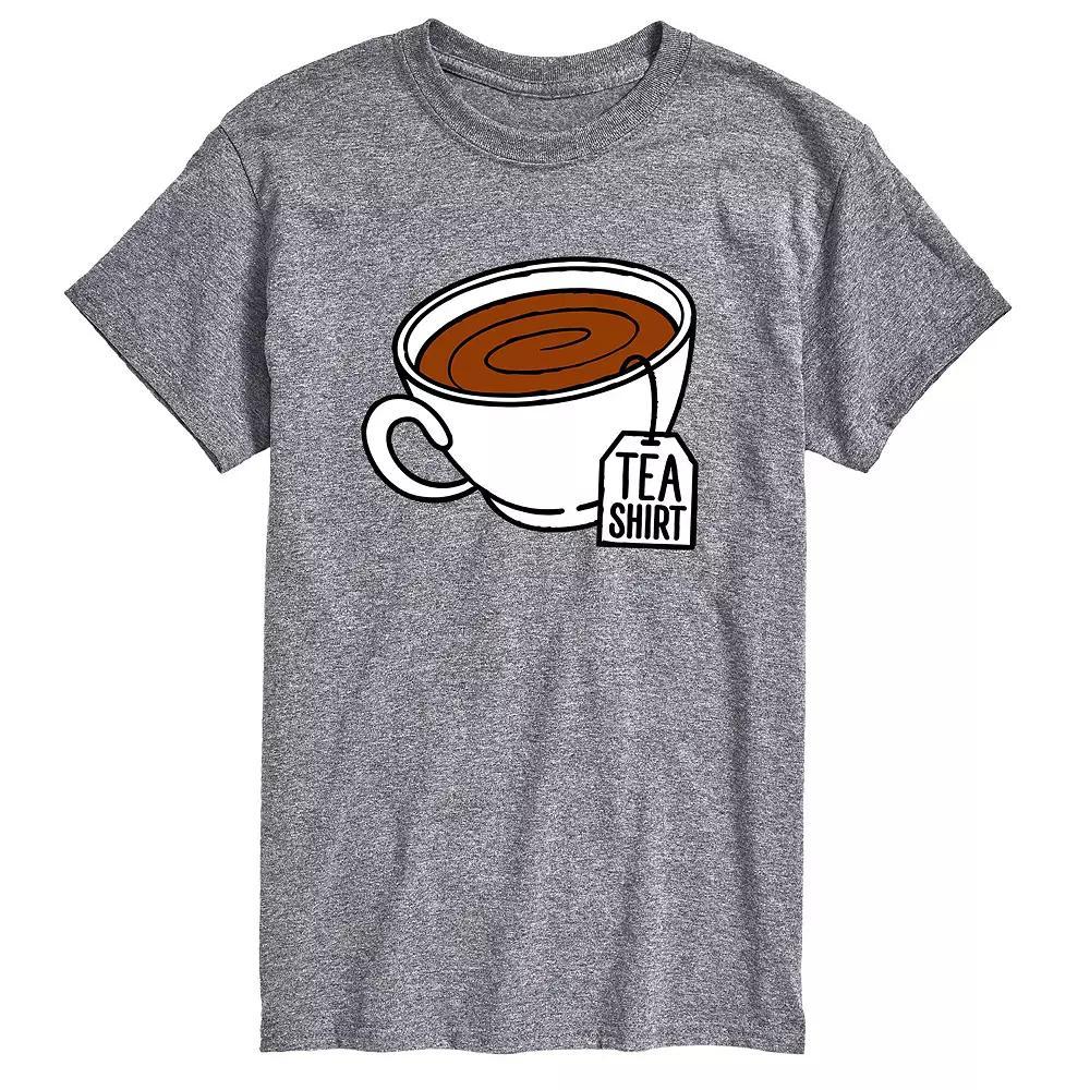 Men's Tea Shirt Graphic Tee, Size: Small, Gray Product Image