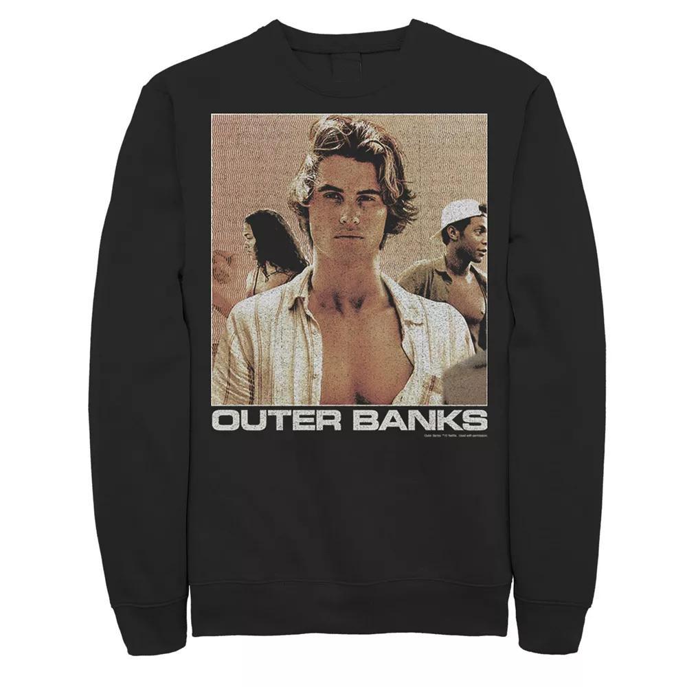 Men's Outer Banks John B Portrait Sweatshirt, Size: XL, Black Product Image