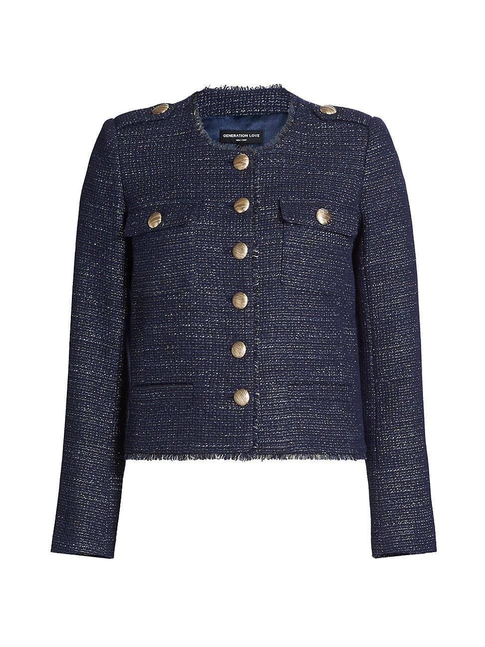 Womens Lenna Tweed Blazer Product Image
