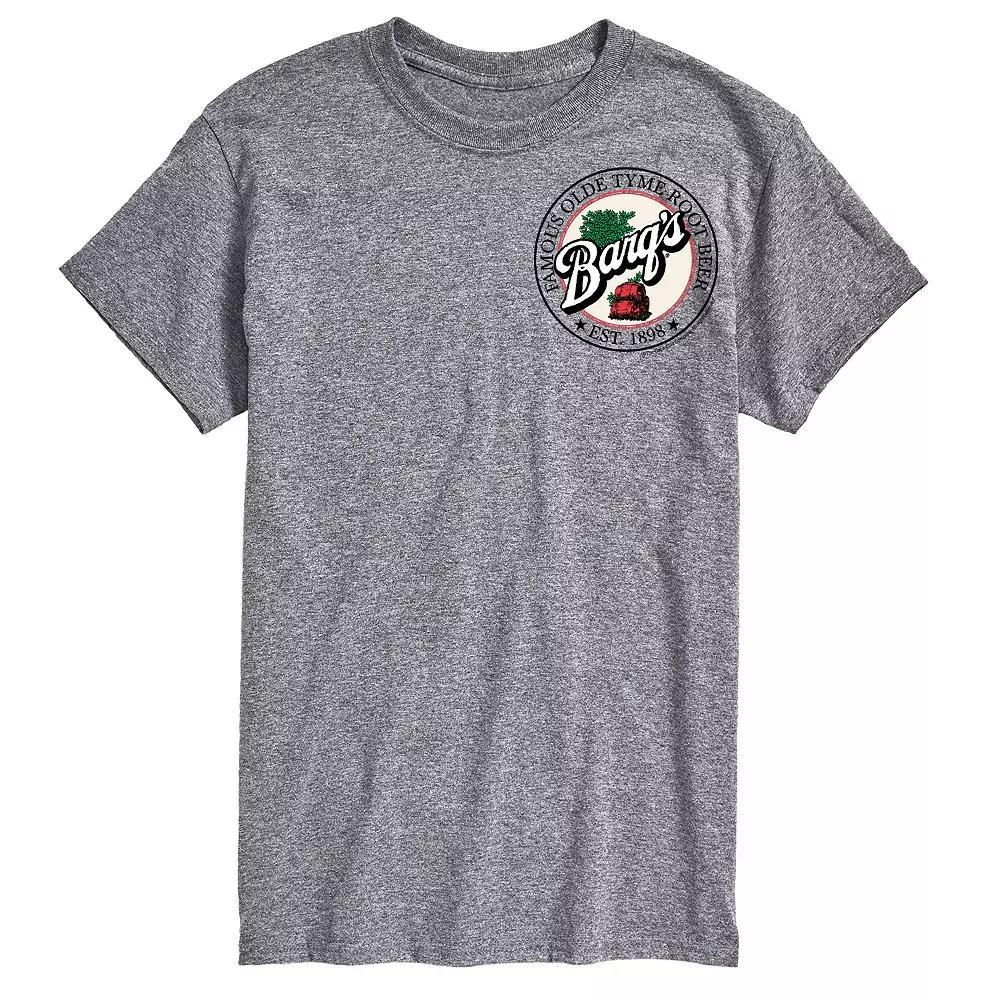Mens Barqs Root Beer Graphic Tee Grey Gray Product Image