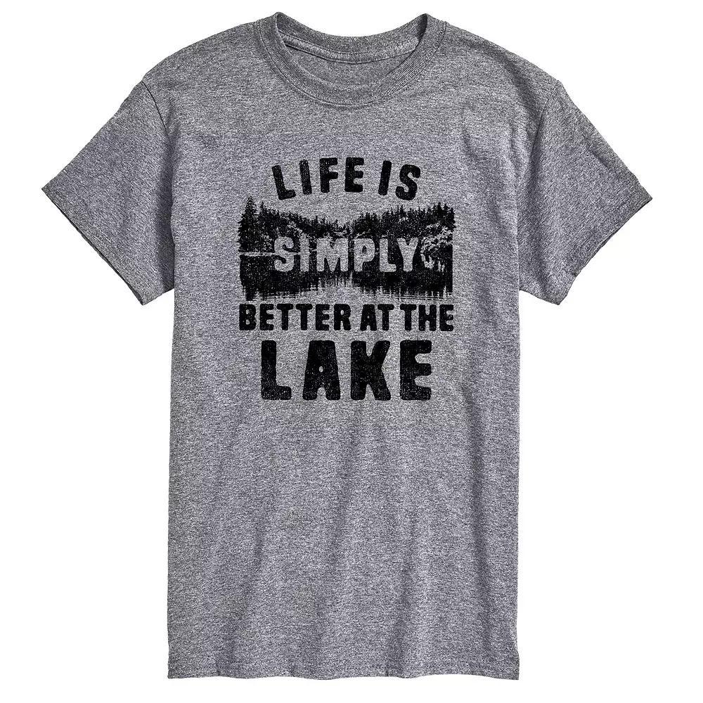 Mens Life is Simply Better at the Lake Graphic Tee Product Image