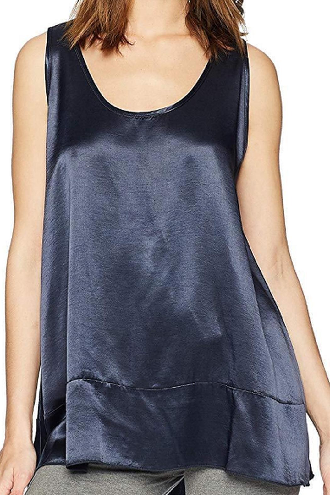 NATALIE SATIN RUFFLE TANK Product Image