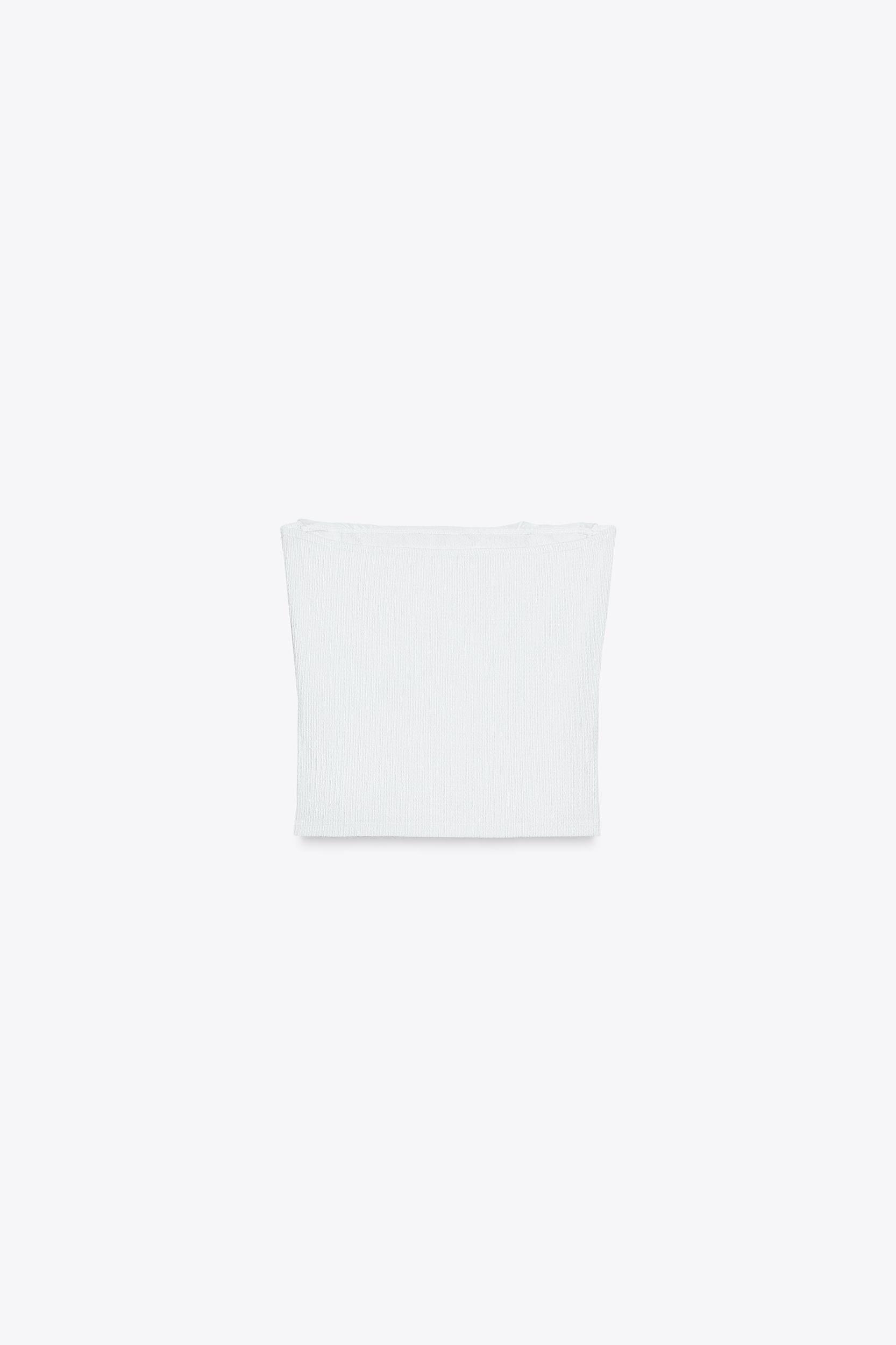 RUFFLED STRAPLESS TOP Product Image