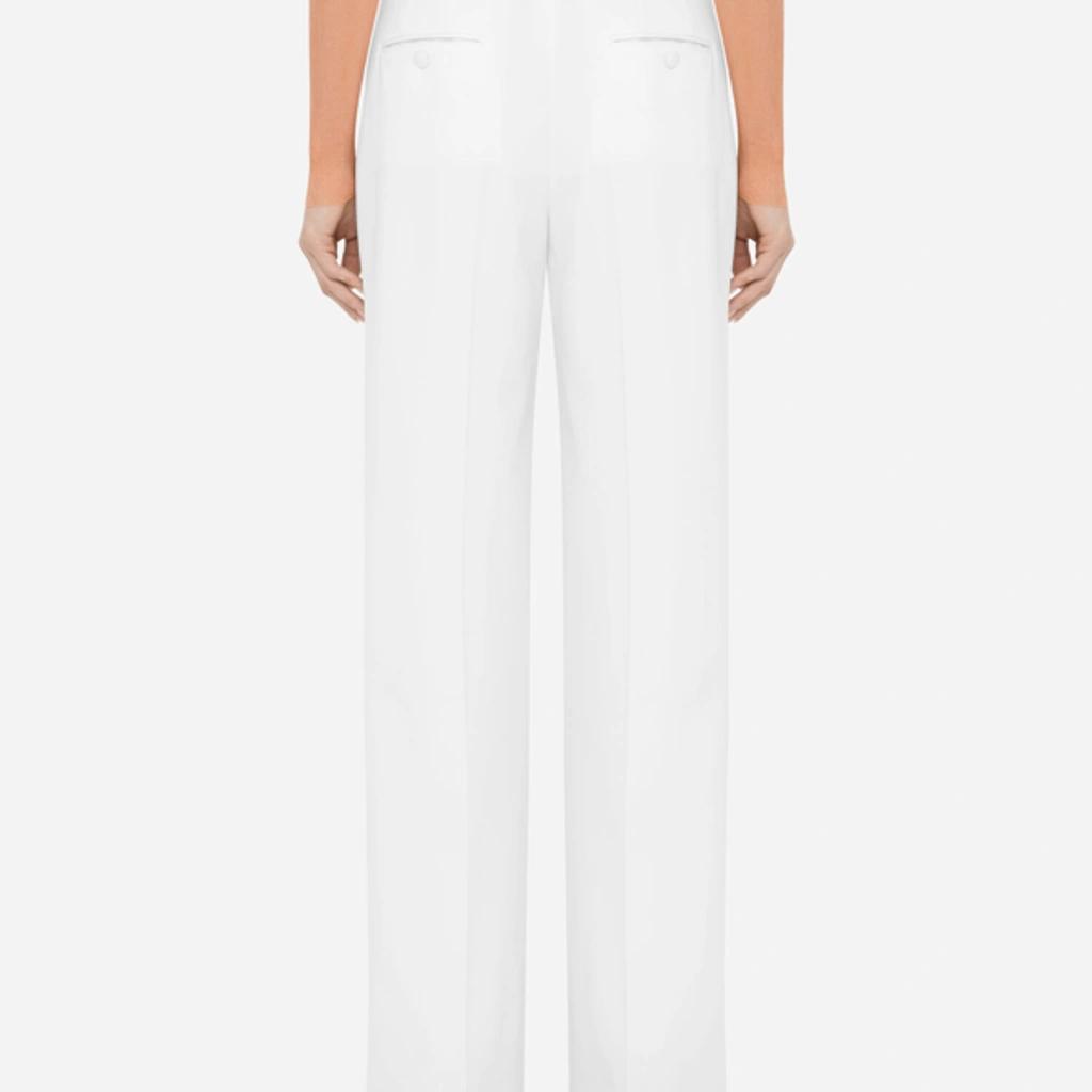 DOLCE & GABBANA Wool Pants In White Product Image