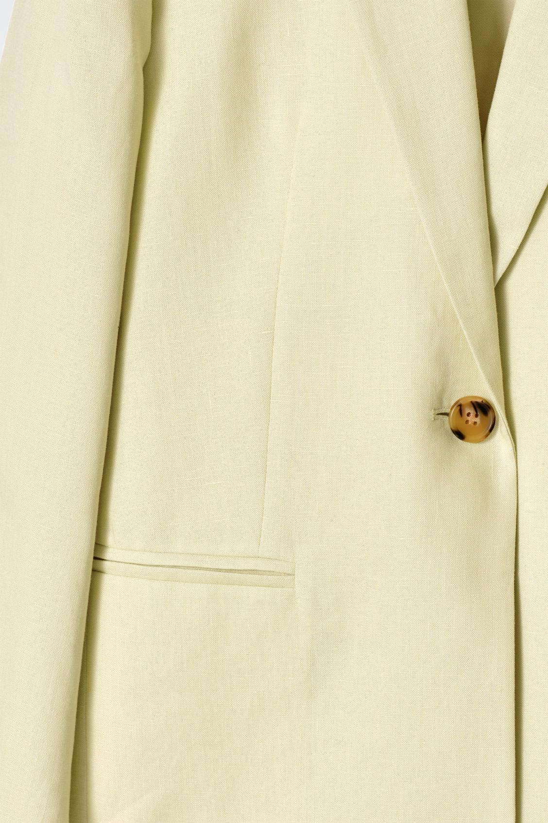 LINEN SLIM-LEG PANTS Product Image