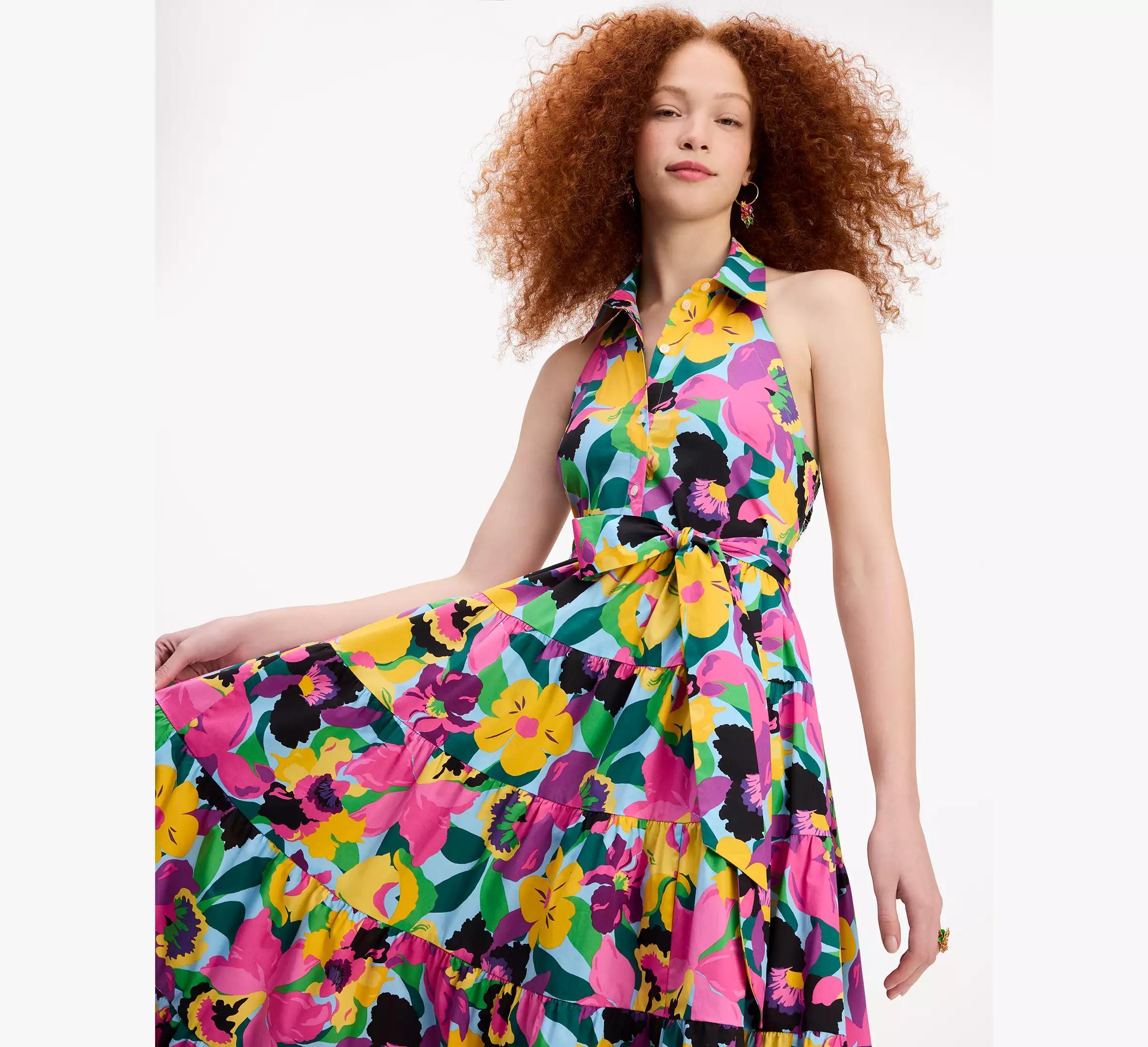 Orchid Bloom Halter Dress Product Image