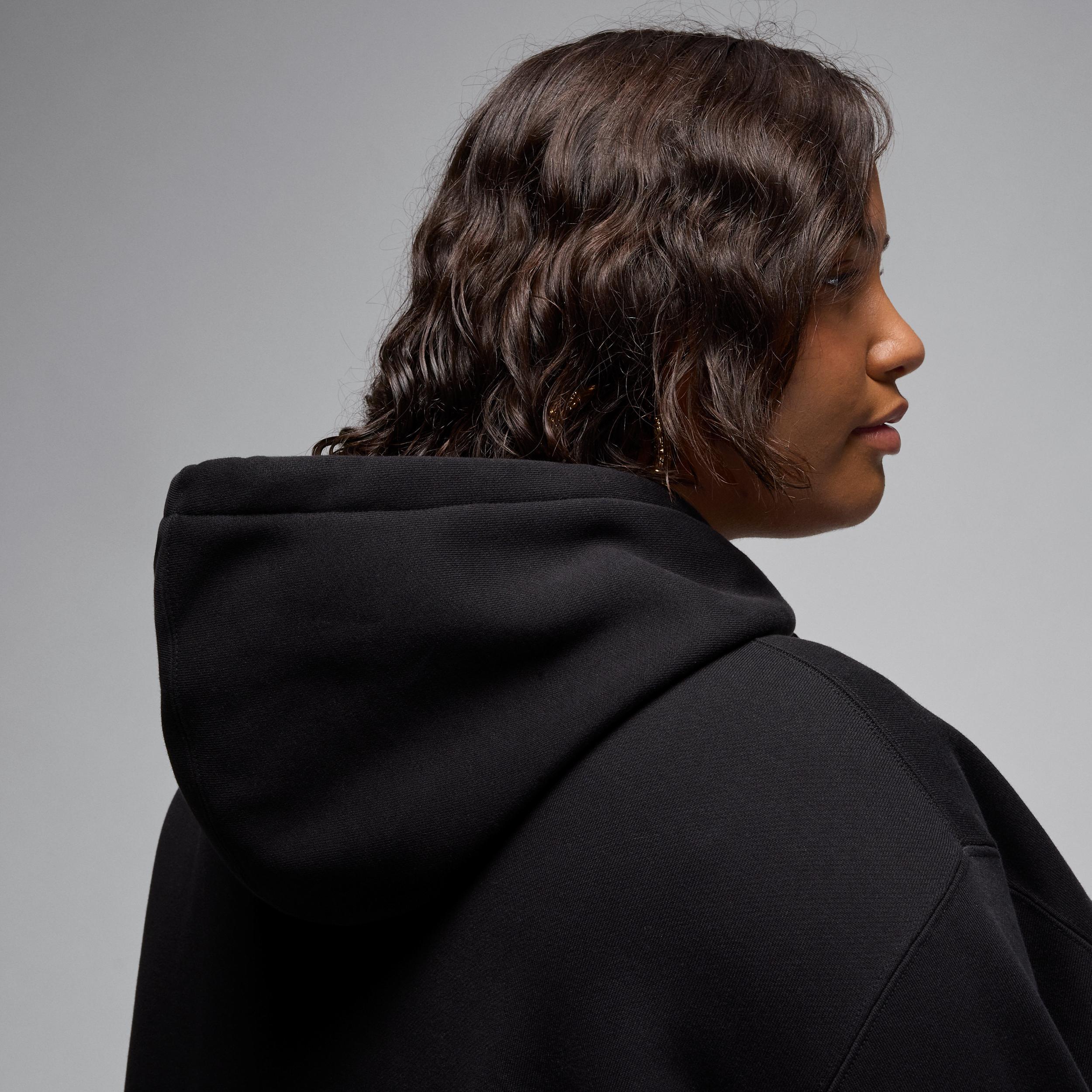 Jordan Flight Fleece Women's Satin-Lined Pullover Hoodie (Plus Size) Product Image