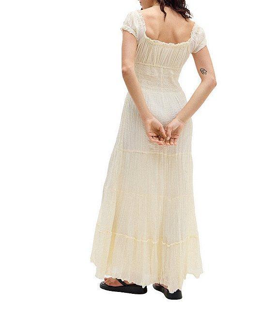 BDG Urban Outfitters Sienna Cap Sleeve Long Dress Product Image