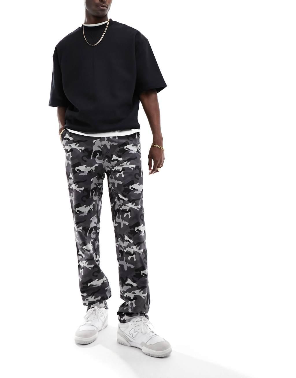 ASOS DESIGN straight fit chino pants Product Image