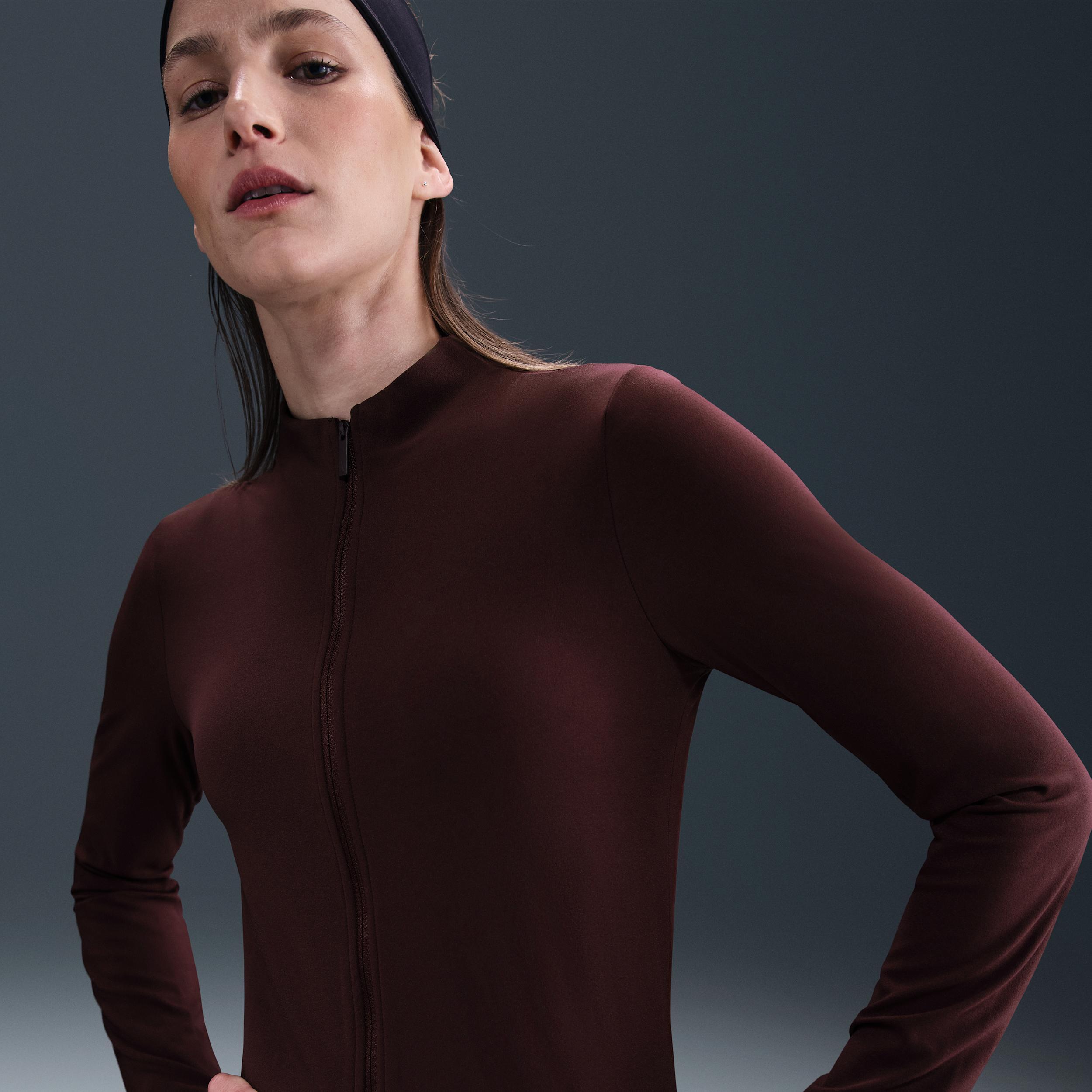 Nike Zenvy Women's Dri-FIT Full-Zip Long-Sleeve Top Product Image