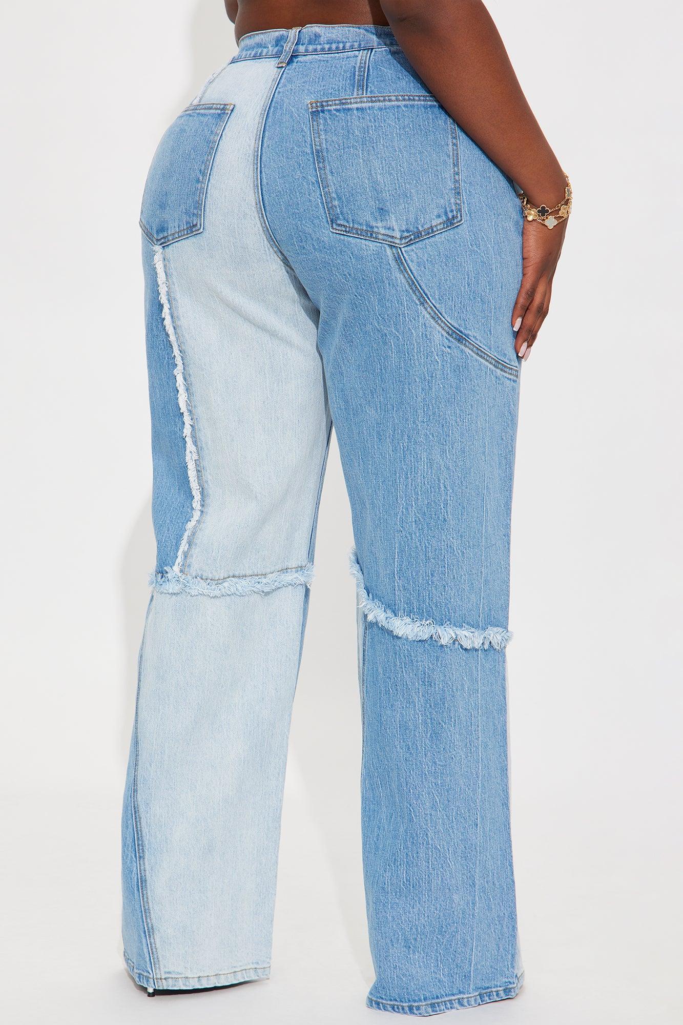 Mon Amour Wide Leg Denim Jeans - Medium Wash Product Image