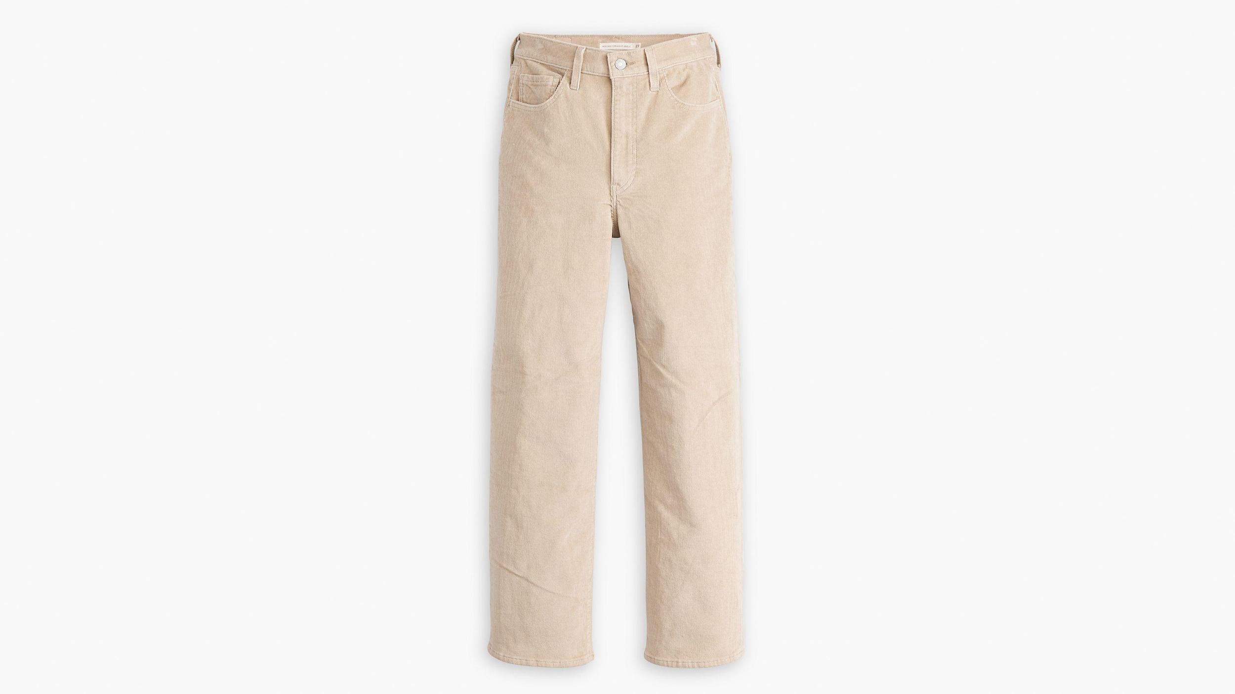 Ribcage Straight Ankle Corduroy Women's Pants Product Image