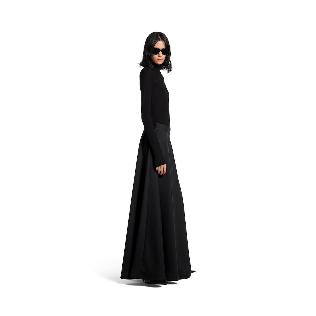Women's Low Waist Maxi Skirt in Black Product Image