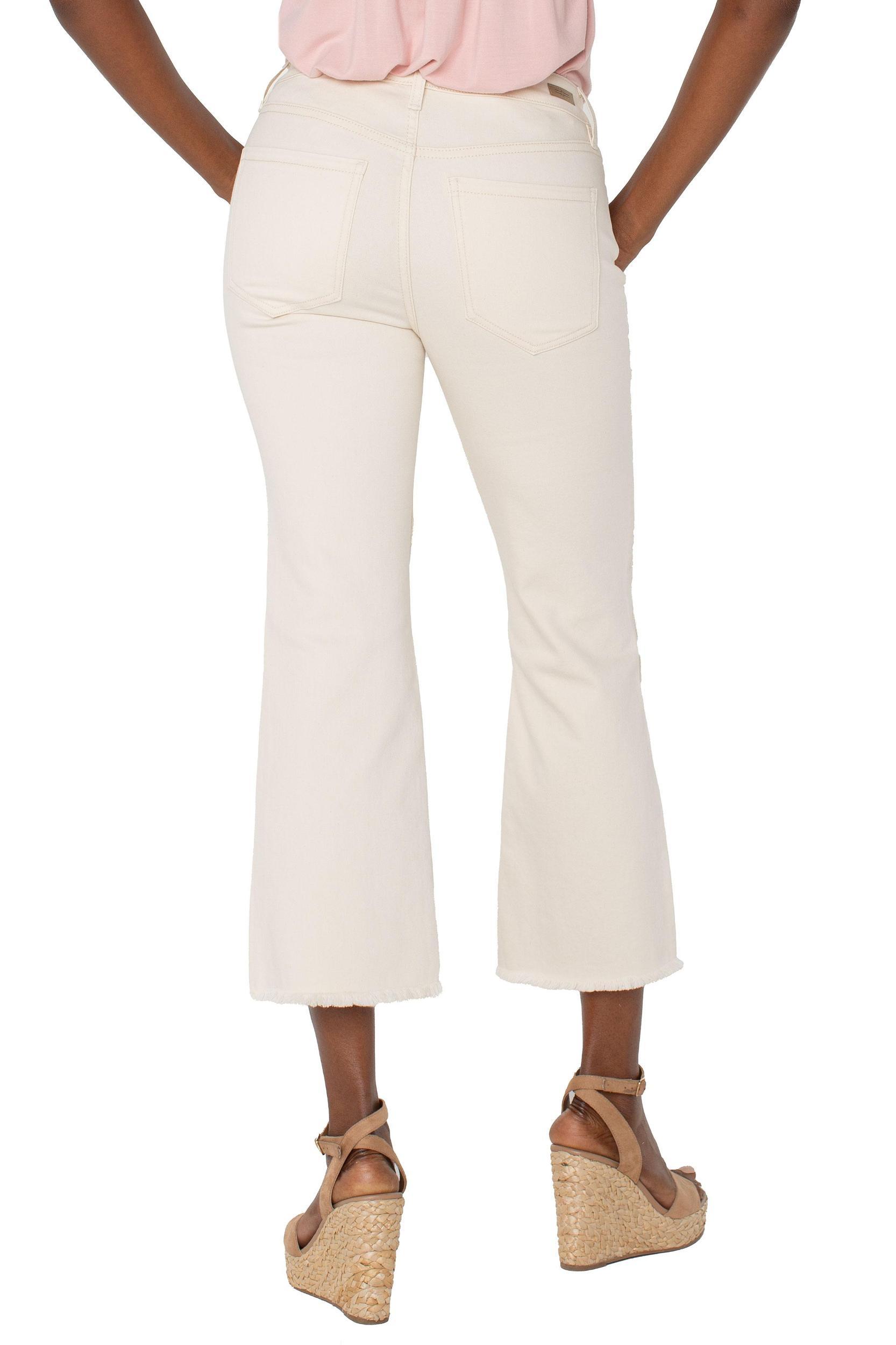 Hannah Crop Flare w/ Fray Hem Product Image