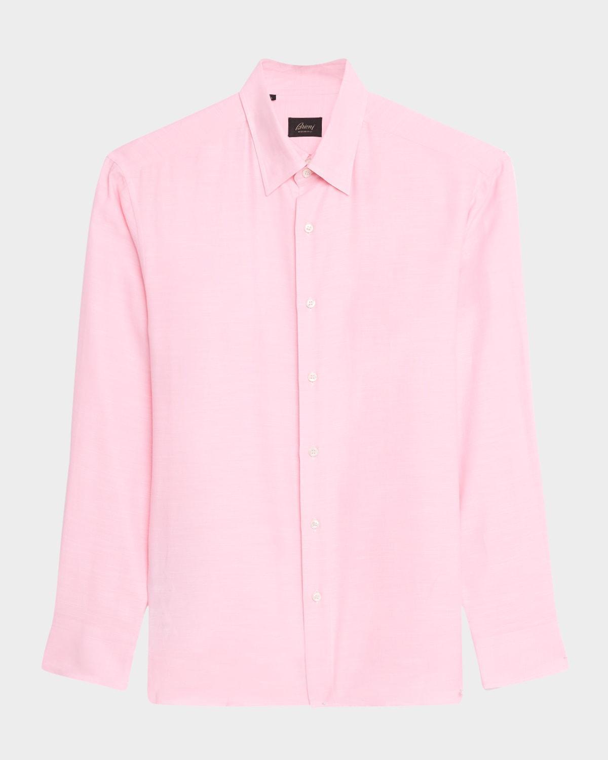 Mens Cotton Twill Sport Shirt Product Image