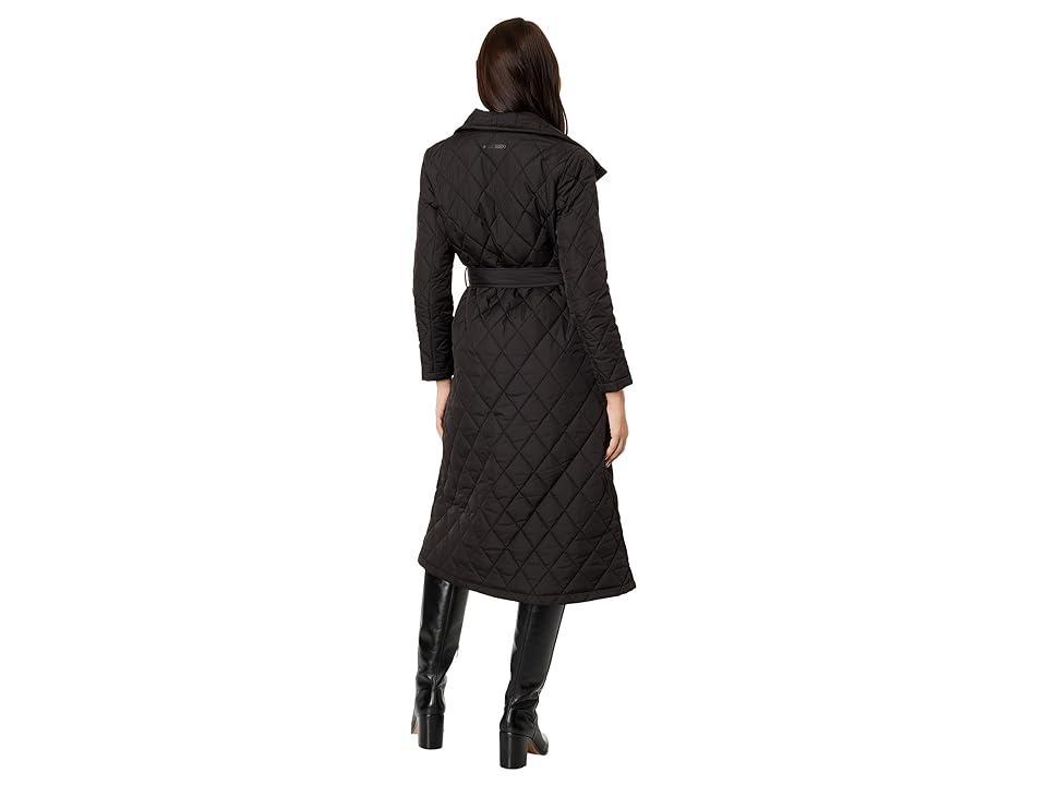 Lauren Ralph Lauren Diamond Belted Maxi with Metal Sleeve Patch Women's Clothing Product Image